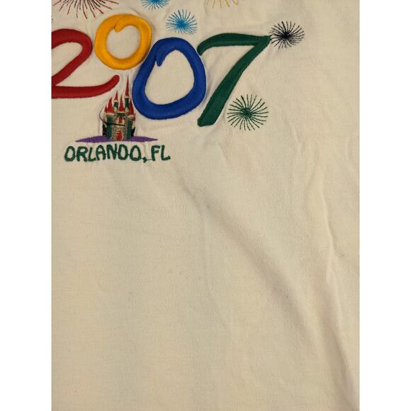 Orlando Florida 2007 T Shirt Embroidered Castle SZ XXL 2XL White - Picture 10 of 12